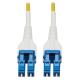 Tripp Lite N370-100M-AR Fiber Optic Duplex Network Cable - 328.08 ft Fiber Optic Network Cable for Network Device, Switch, Patch Panel - First End: 2 x LC Male Network - Second End: 2 x LC Male Network - 100 Gbit/s - LSZH, OFNR - 9/125 &micro;m - Yell